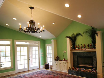 Columbia Electric Ceiling Remodel with can lights